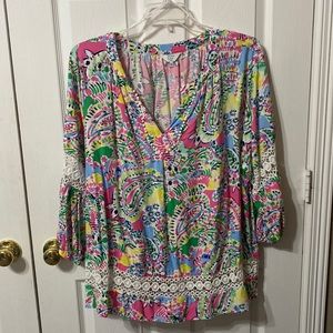 LAST CALL: Crown & Ivy Colorful Blouse